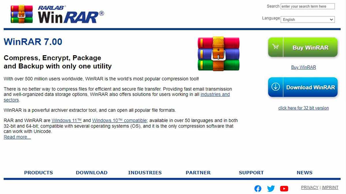 WinRAR 7 free