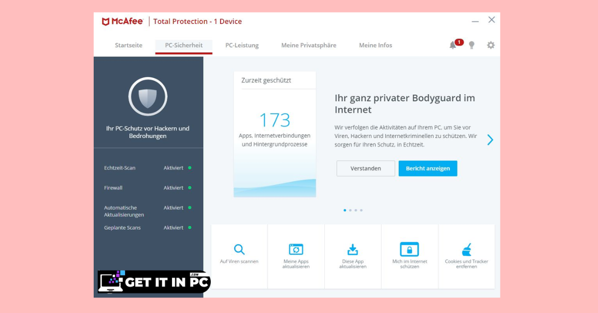 McAfee Total Protection free