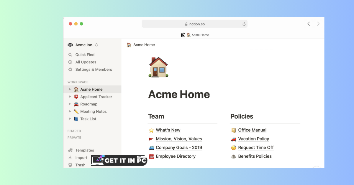 Notion 4.6.0 free