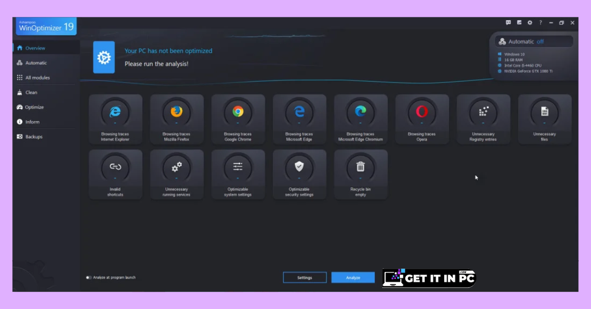 Ashampoo WinOptimizer 19 free