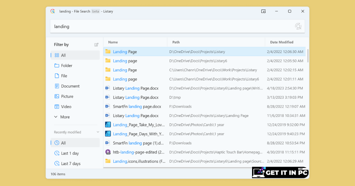 Bopsoft Listary Pro 6.3.2.88 free