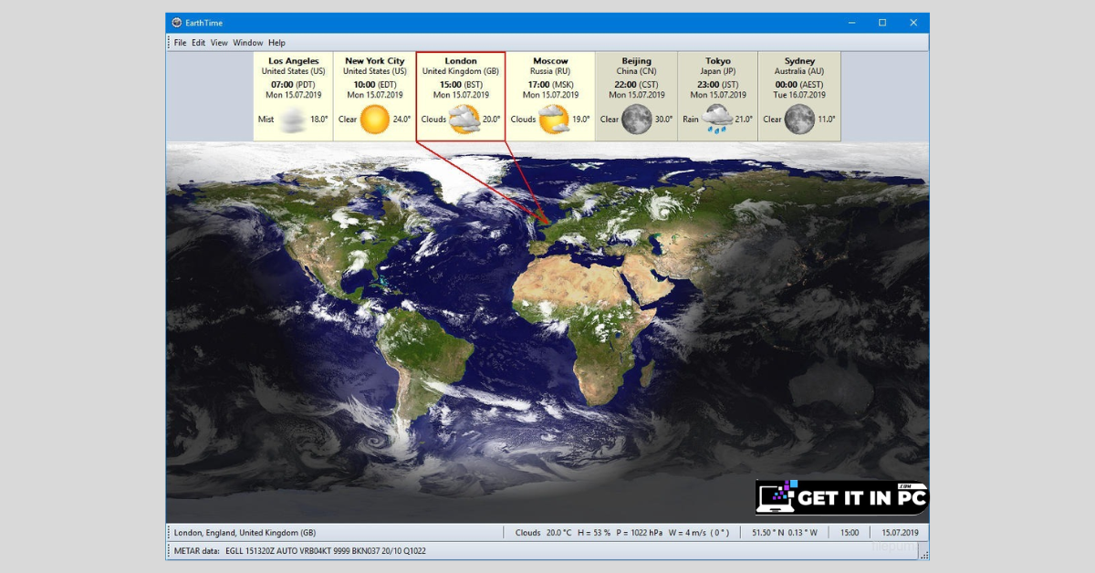 DeskSoft EarthTime 2025 tool