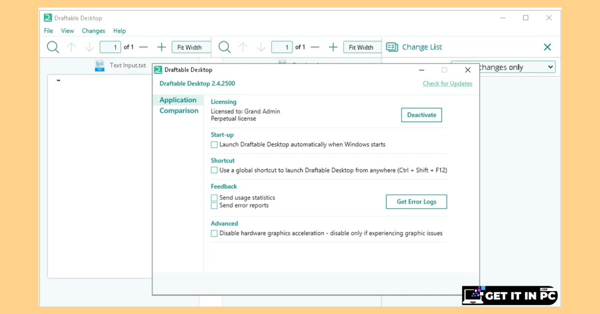 Draftable Desktop