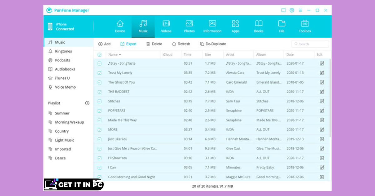 PanFone Manager 1.3 tool