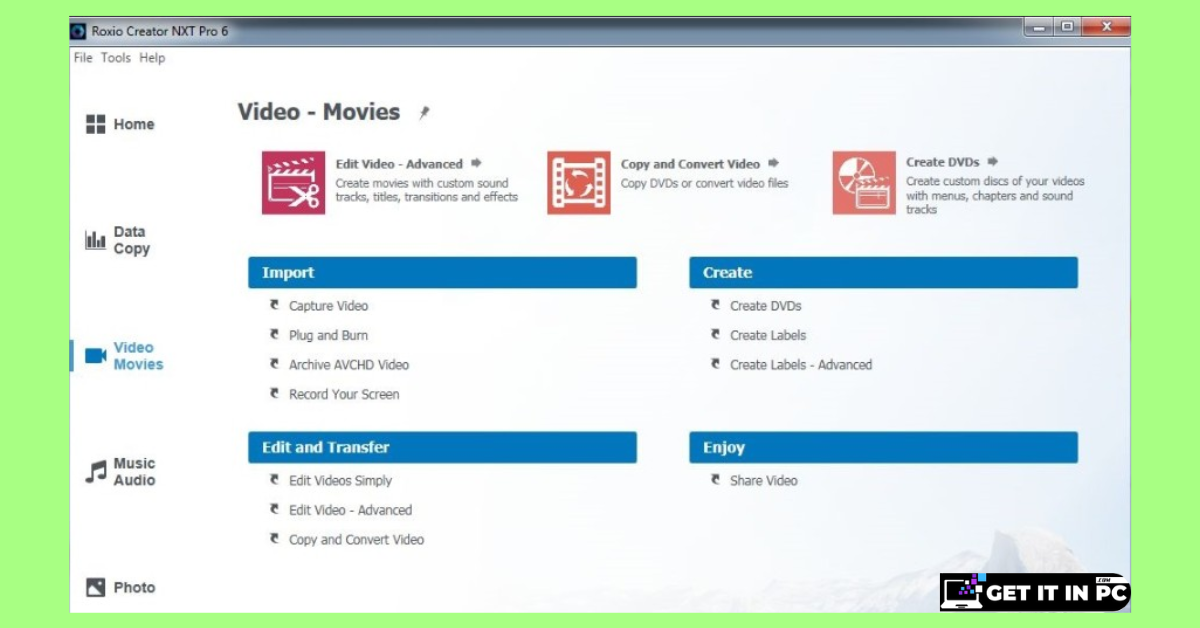 Roxio Creator NXT free