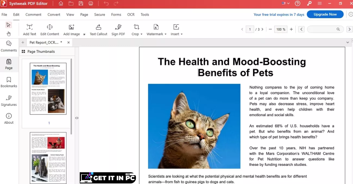 Systweak PDF Editor free