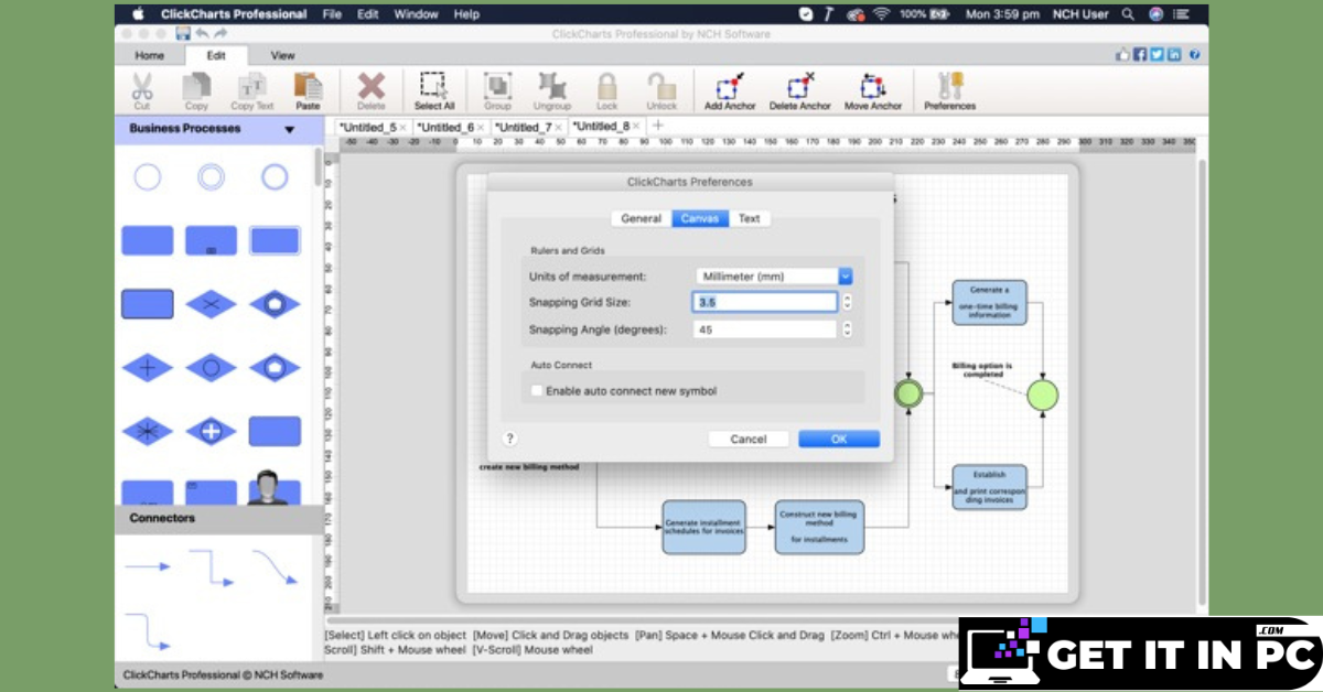 NCH ClickCharts Pro free